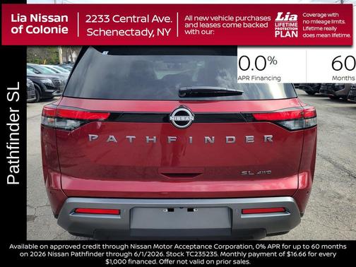 Scarlet Ember Tintcoat 2026 Nissan Pathfinder SL