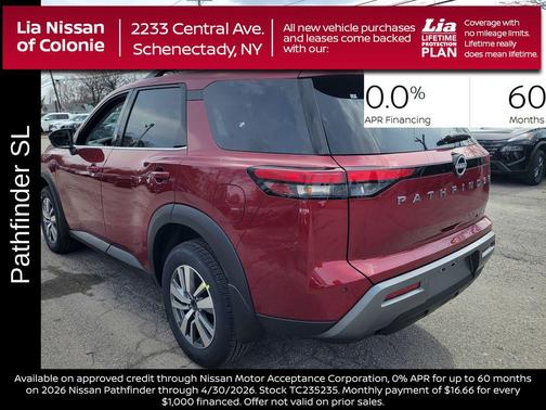 Scarlet Ember Tintcoat 2026 Nissan Pathfinder SL