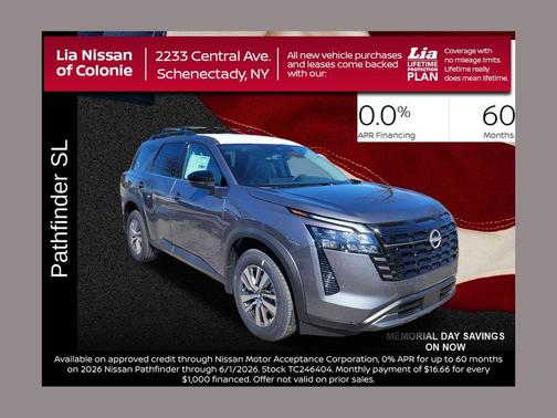 Gun Metallic 2026 Nissan Pathfinder SL