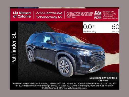 Super Black 2026 Nissan Pathfinder SL