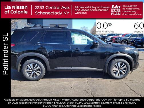 Super Black 2026 Nissan Pathfinder SL