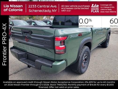 Tactical Green Metallic 2026 Nissan Frontier PRO-4X