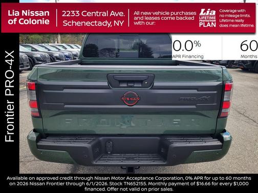 Tactical Green Metallic 2026 Nissan Frontier PRO-4X