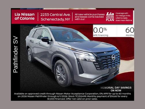 Gun Metallic 2026 Nissan Pathfinder SV