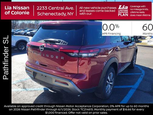 Scarlet Ember Tintcoat 2026 Nissan Pathfinder SL