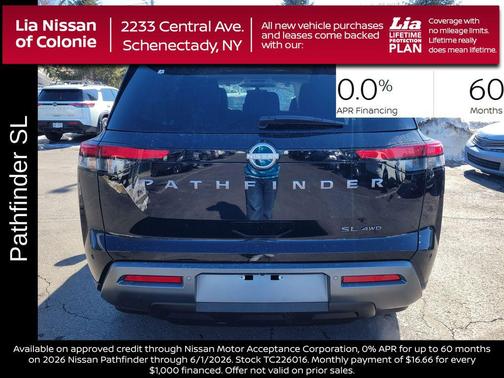 Super Black 2026 Nissan Pathfinder SL