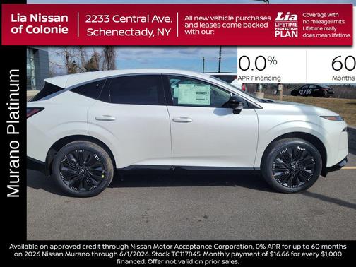 Everest White Pearl Tricoat 2026 Nissan Murano Platinum