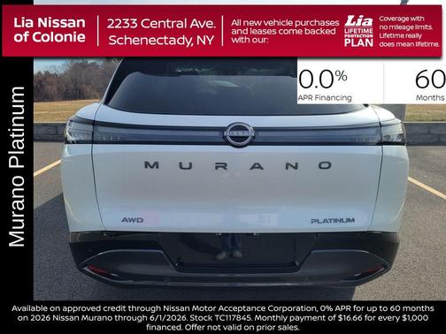 Everest White Pearl Tricoat 2026 Nissan Murano Platinum