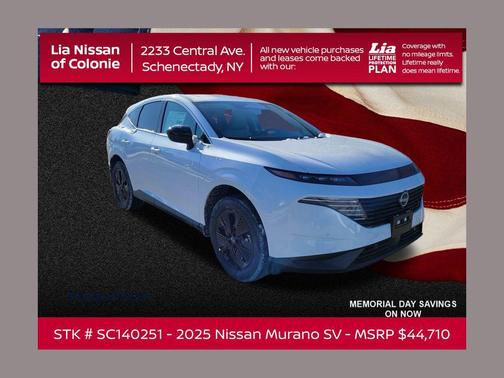 Everest White Pearl Tricoat 2025 Nissan Murano SV
