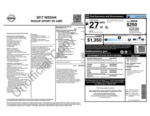 2017 Nissan Rogue Sport SV