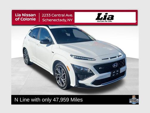 Lunar White 2023 Hyundai KONA N Line