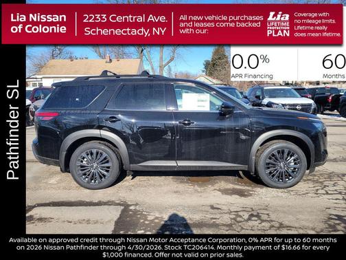 Super Black 2026 Nissan Pathfinder SL