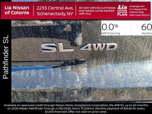 Super Black 2026 Nissan Pathfinder SL