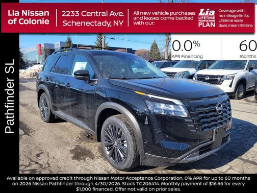 Super Black 2026 Nissan Pathfinder SL