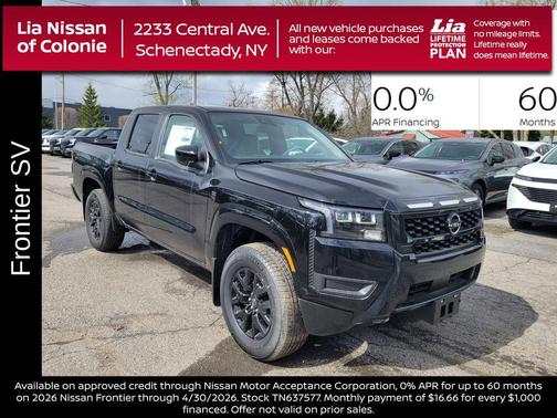 Super Black 2026 Nissan Frontier SV