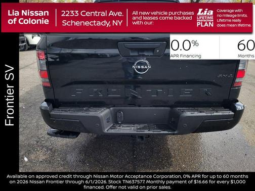 Super Black 2026 Nissan Frontier SV