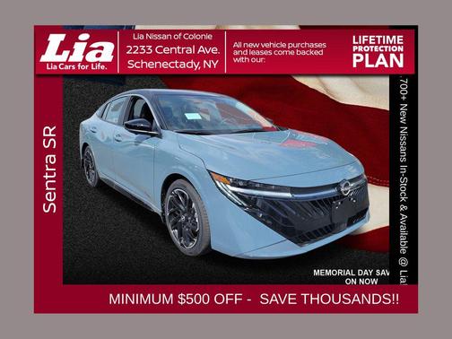 Atlantic Gray Metallic/Super Black 2026 Nissan Sentra SR