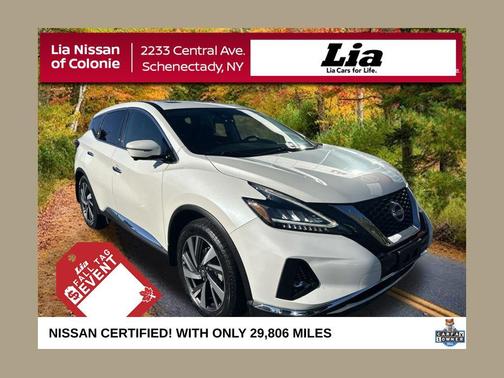 Pearl White Tricoat 2023 Nissan Murano SL Intelligent AWD