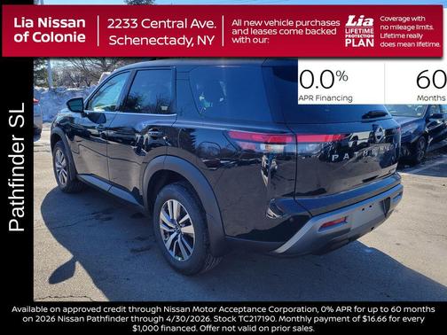 Super Black 2026 Nissan Pathfinder SL