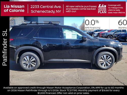 Super Black 2026 Nissan Pathfinder SL