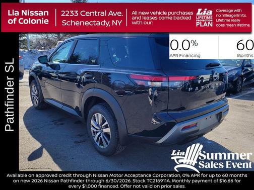 Super Black 2026 Nissan Pathfinder SL