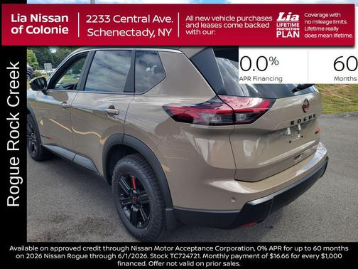 Baja Storm Metallic 2026 Nissan Rogue Rock Creek