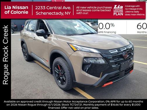 Baja Storm Metallic 2026 Nissan Rogue Rock Creek