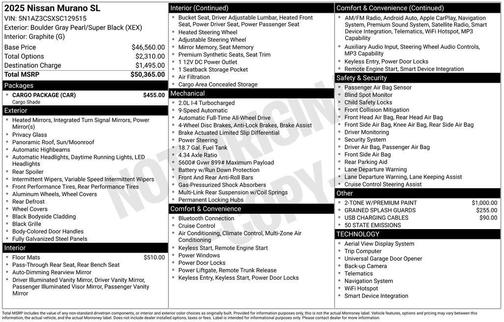 2025 Nissan Murano SL