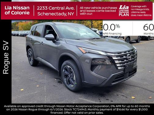 Gun Metallic 2026 Nissan Rogue SV