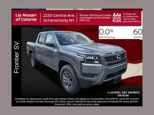 Gun Metallic 2026 Nissan Frontier SV