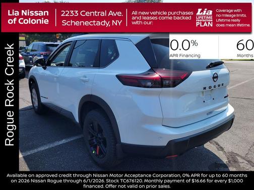 Everest White Pearl Tricoat 2026 Nissan Rogue Rock Creek