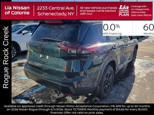 Obsidian Green 2026 Nissan Rogue Rock Creek