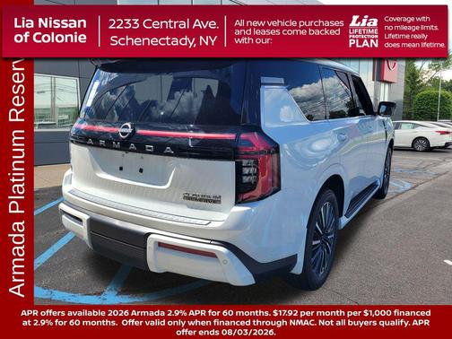 Everest White Pearl Tricoat 2026 Nissan Armada Platinum Reserve