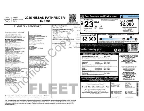 2025 Nissan Pathfinder SL 4WD
