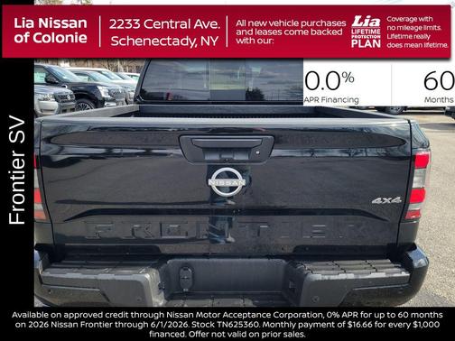 Super Black 2026 Nissan Frontier SV