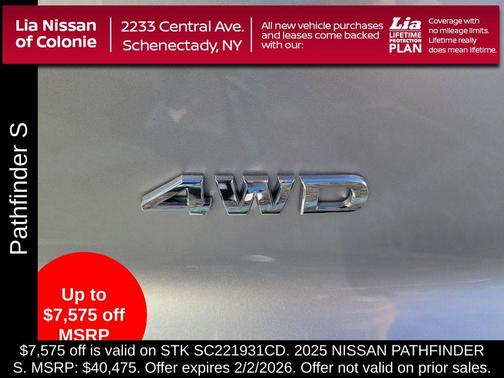 2025 Nissan Pathfinder S 4WD