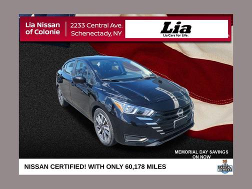 Super Black 2023 Nissan Versa 1.6 SV