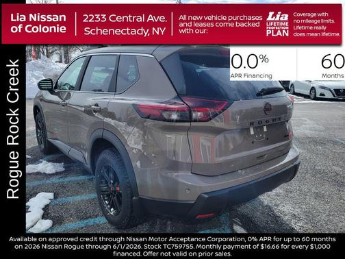 Baja Storm Metallic 2026 Nissan Rogue Rock Creek