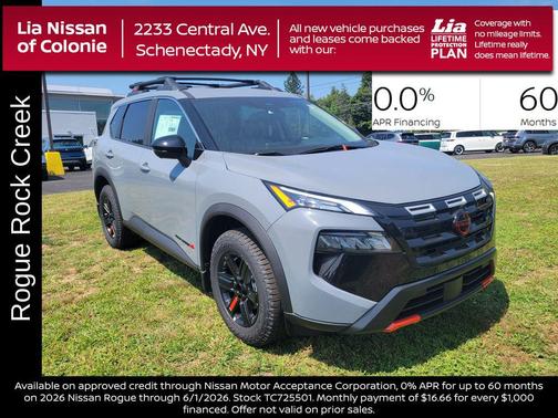 Boulder Gray Pearl 2026 Nissan Rogue Rock Creek