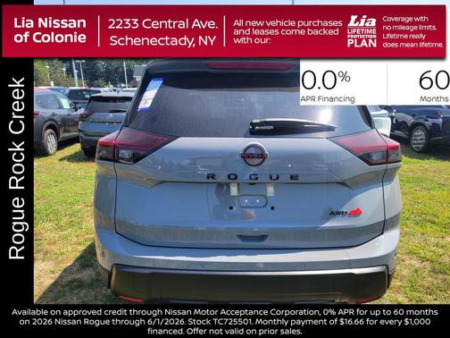 Boulder Gray Pearl 2026 Nissan Rogue Rock Creek