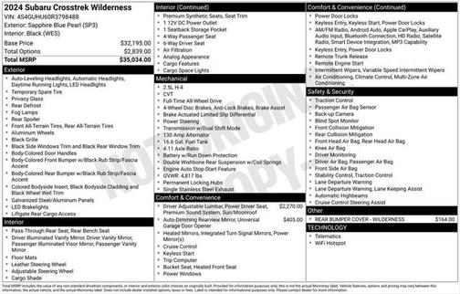 2024 Subaru Crosstrek Wilderness