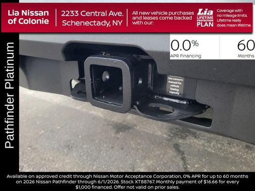 Everest White Pearl Tricoat 2026 Nissan Pathfinder Platinum