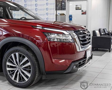 Scarlet Ember Tintcoat 2022 Nissan Pathfinder Platinum 4WD
