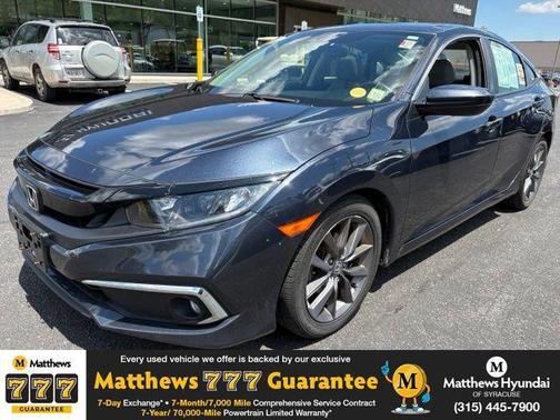 Aegean Blue Metallic 2020 Honda Civic EX