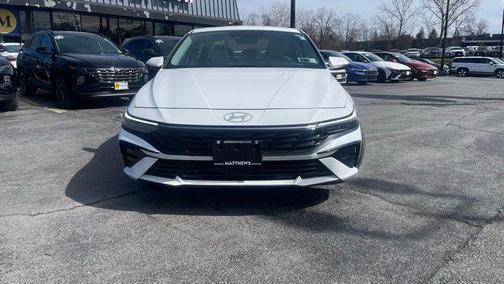 Serenity White 2025 Hyundai ELANTRA Limited