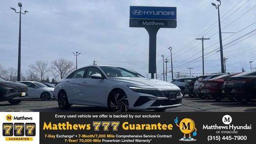 Serenity White 2025 Hyundai ELANTRA Limited