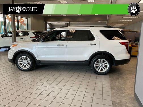 White Platinum Clearcoat Metallic 2013 Ford Explorer XLT