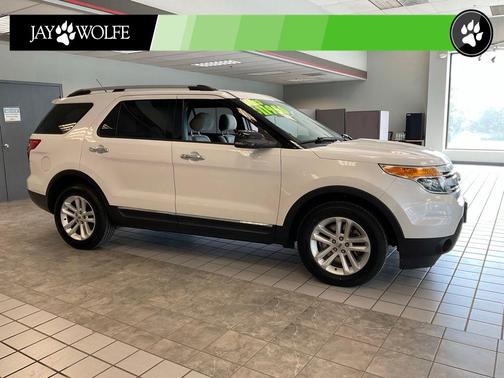 White Platinum Clearcoat Metallic 2013 Ford Explorer XLT