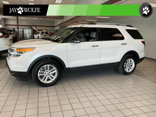 White Platinum Clearcoat Metallic 2013 Ford Explorer XLT