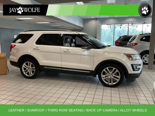 White Platinum Clearcoat Metallic 2016 Ford Explorer XLT